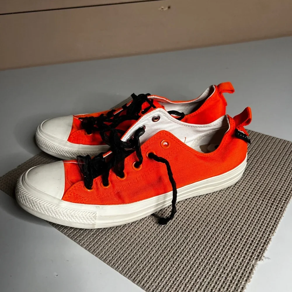 Converse Chuck Taylor All Star Orange Camo Lining Low Top Sneakers 161435F